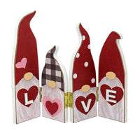 Valentine's Gnomes Table Decoration, Red, Valentine's Day Collection, 12 Inches - National Tree Company