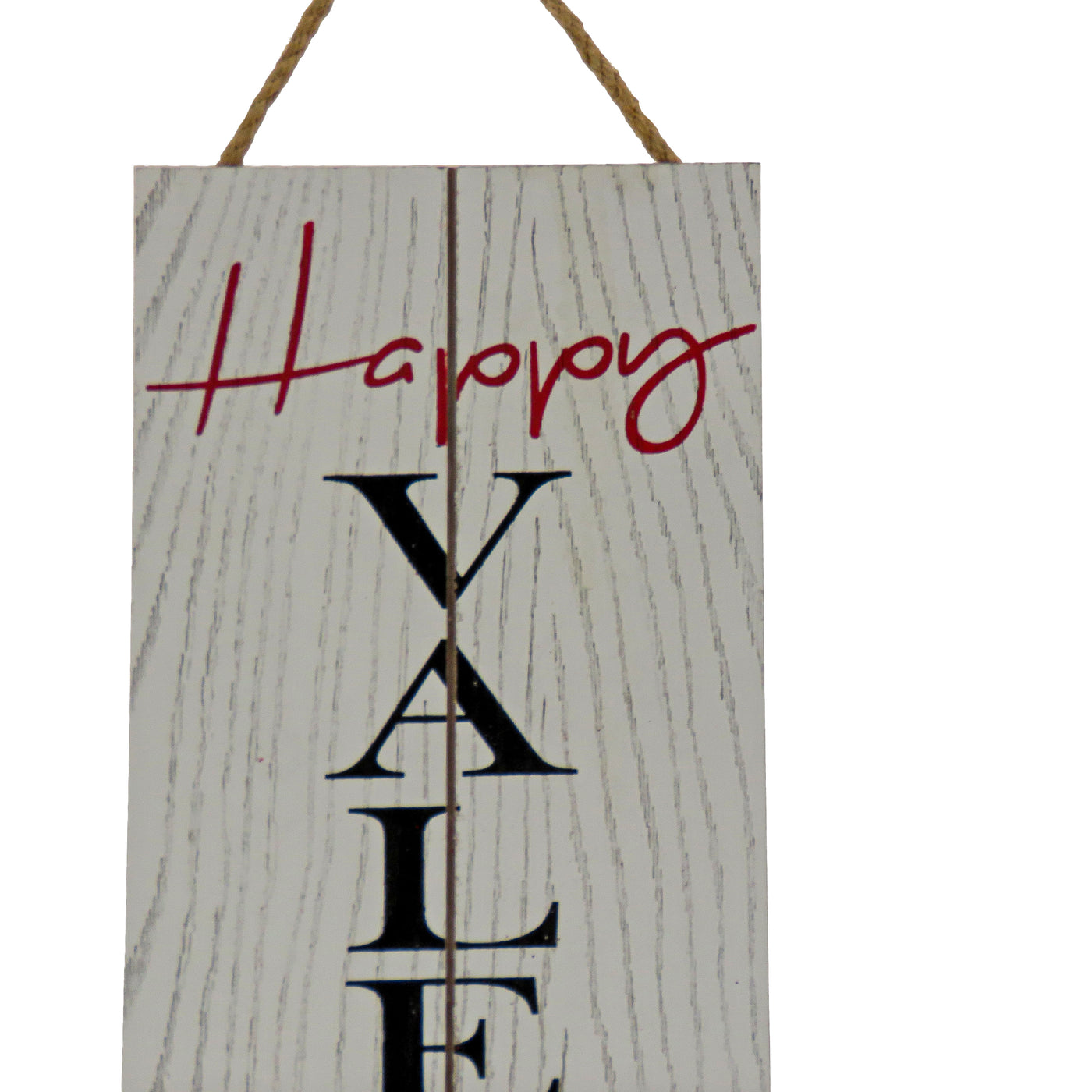 'Happy Valentine's Day' Hanging Wall Decoration, White, Valentine's Day Collection, 24 Inches - National Tree Company