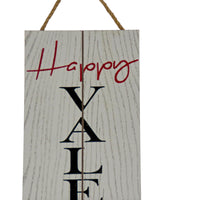 'Happy Valentine's Day' Hanging Wall Decoration, White, Valentine's Day Collection, 24 Inches - National Tree Company