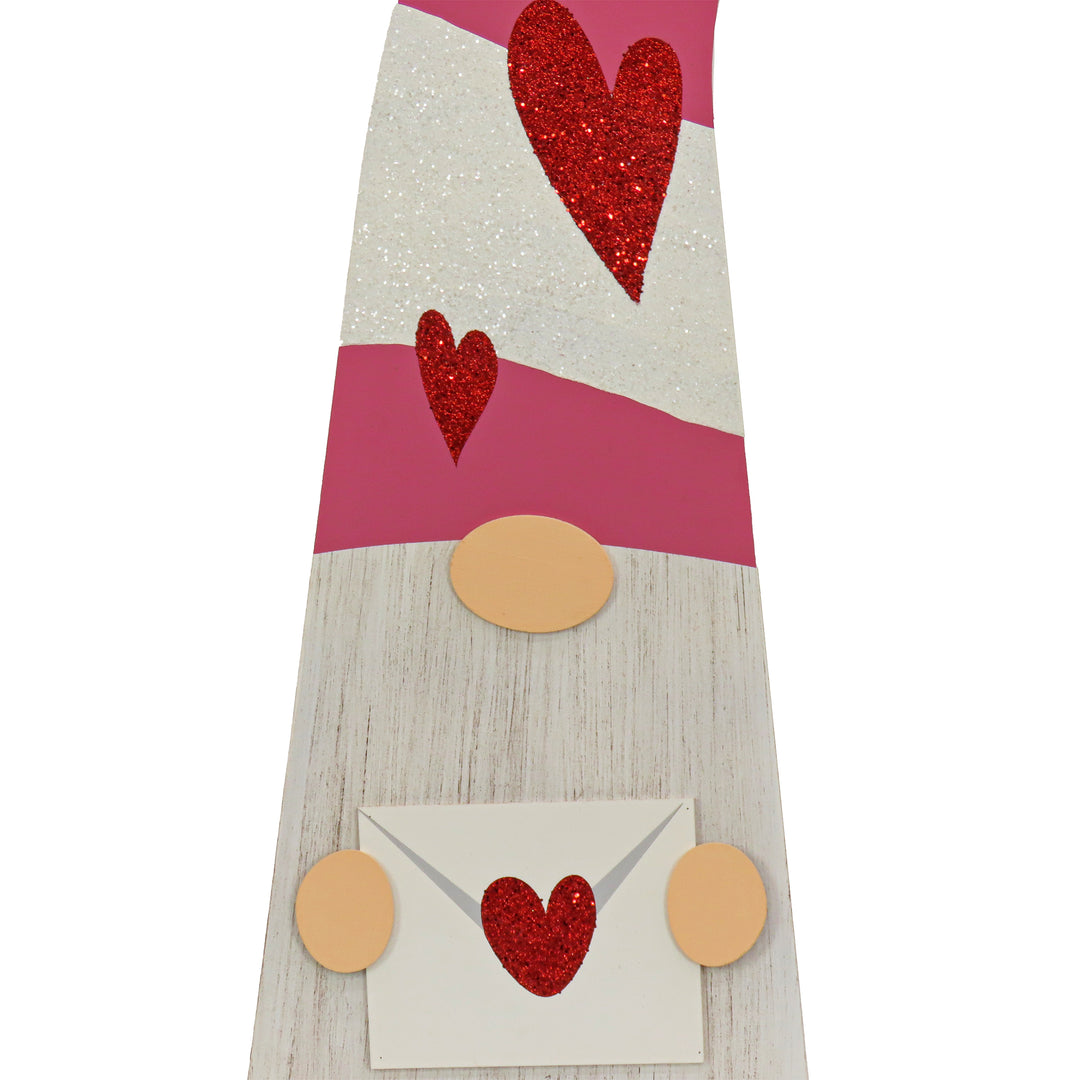 Valentine's Gnomes Porch Decoration, Pink, Valentine's Day Collection, 43 Inches