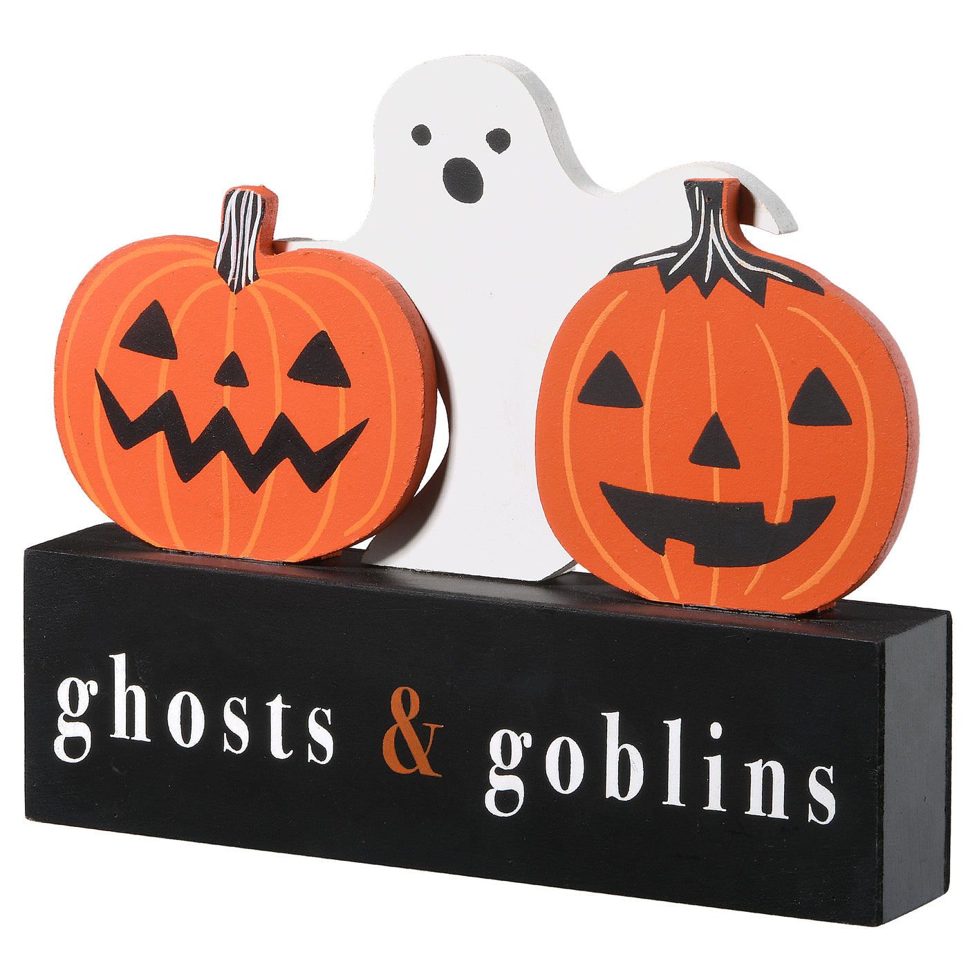 6 in. Halloween Ghosts and Goblins Sign Decoration - National Tree Company