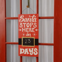 22 in. Santa Countdown Wall Art - National Tree Company