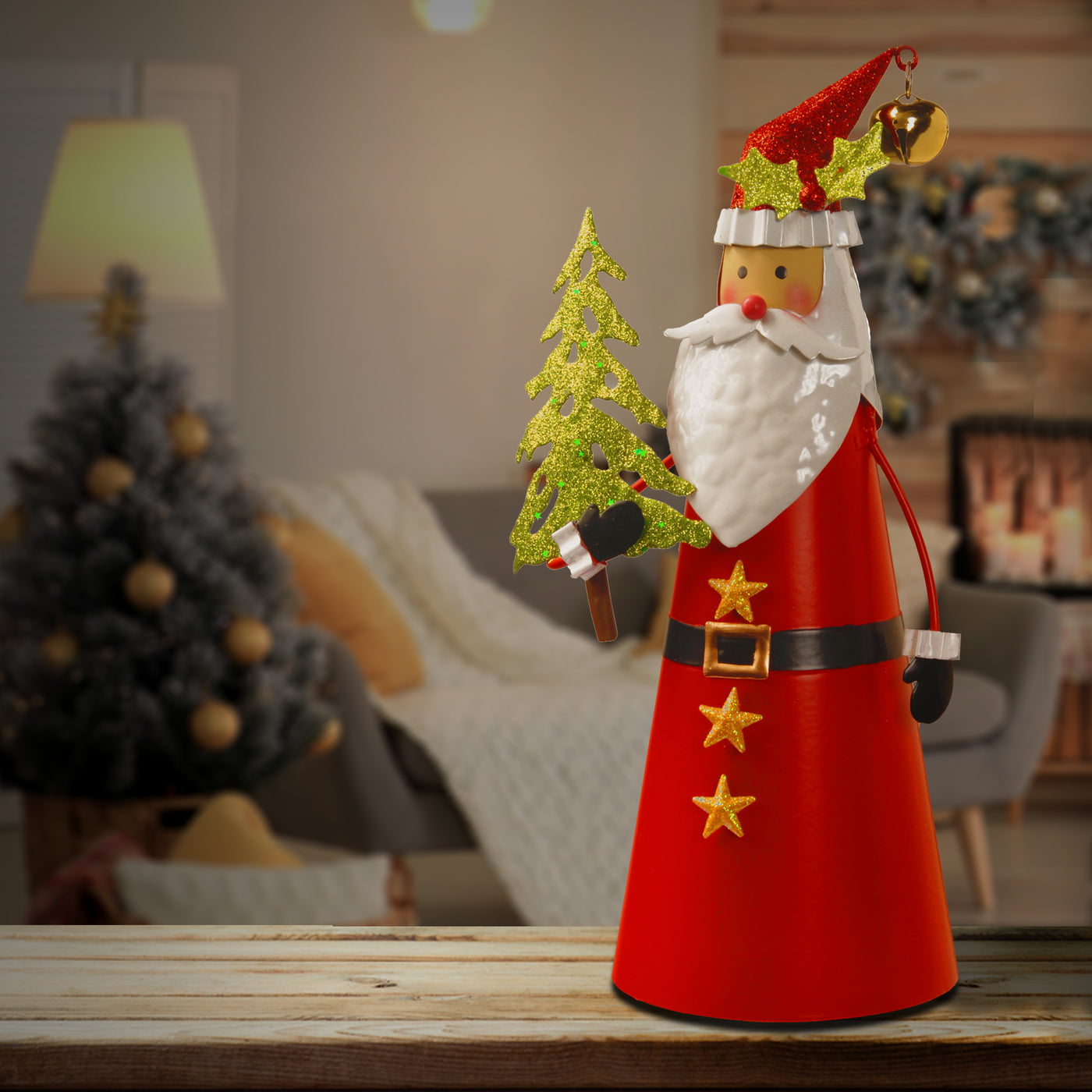 12" Metal Santa Character - National Tree Company