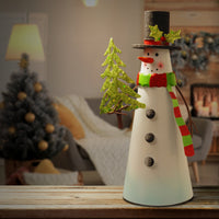 12" Metal Snowman Character - National Tree Company