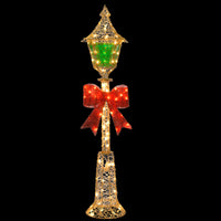 60 in. Pre-Lit Gold Wire Lamp Post - National Tree Company