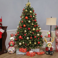 7.5 ft. Pre-Lit Natural Fraser Fir Tree with Clear Lights, Plug-In - National Tree Company
