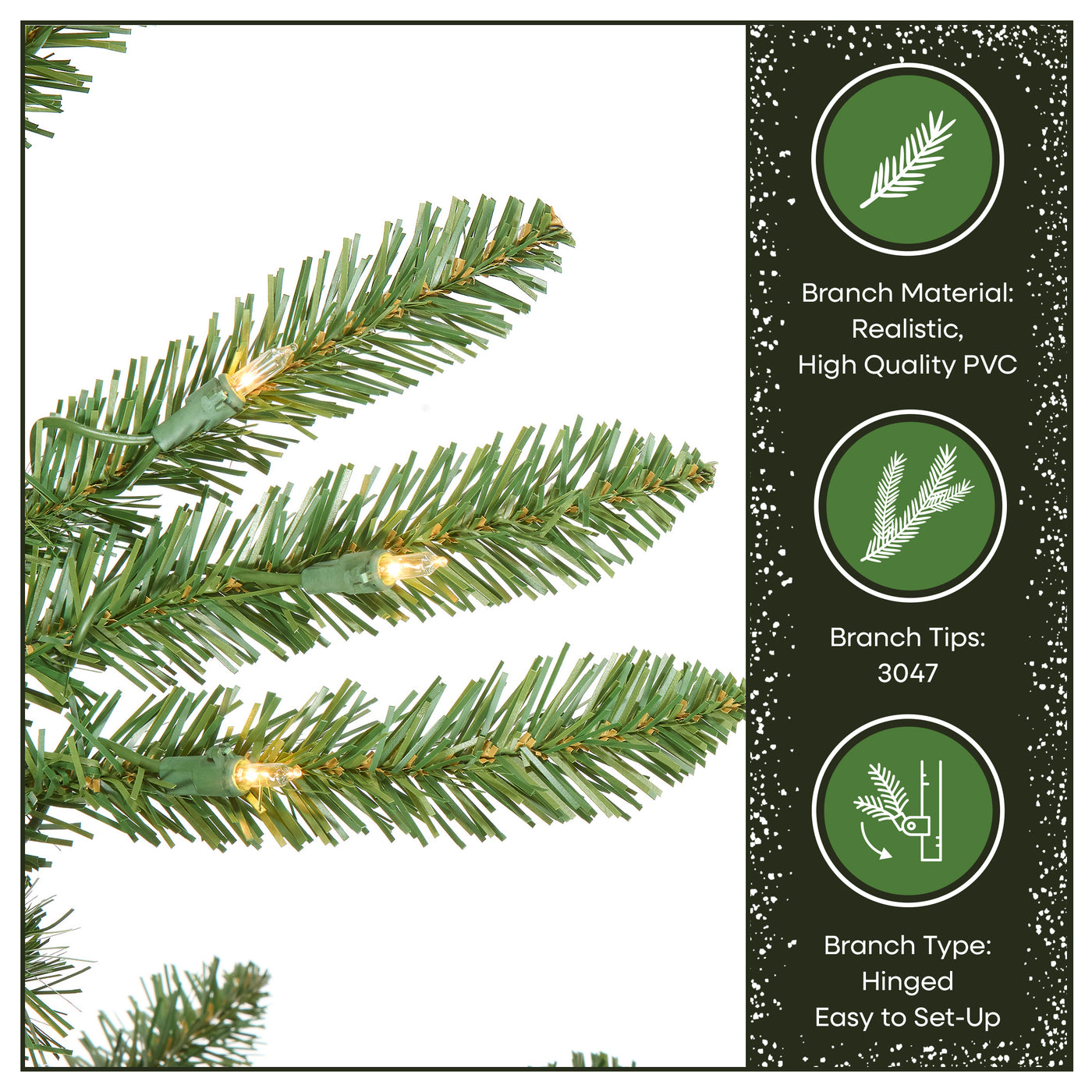 10 ft. Pre-Lit Natural Fraser Slim Fir Tree with Clear Lights - National Tree Company