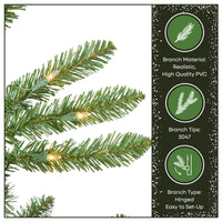 10 ft. Pre-Lit Natural Fraser Slim Fir Tree with Clear Lights - National Tree Company