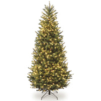 6.5 ft. Pre-Lit Natural Fraser Fir Slim Tree with Clear Lights - National Tree Company