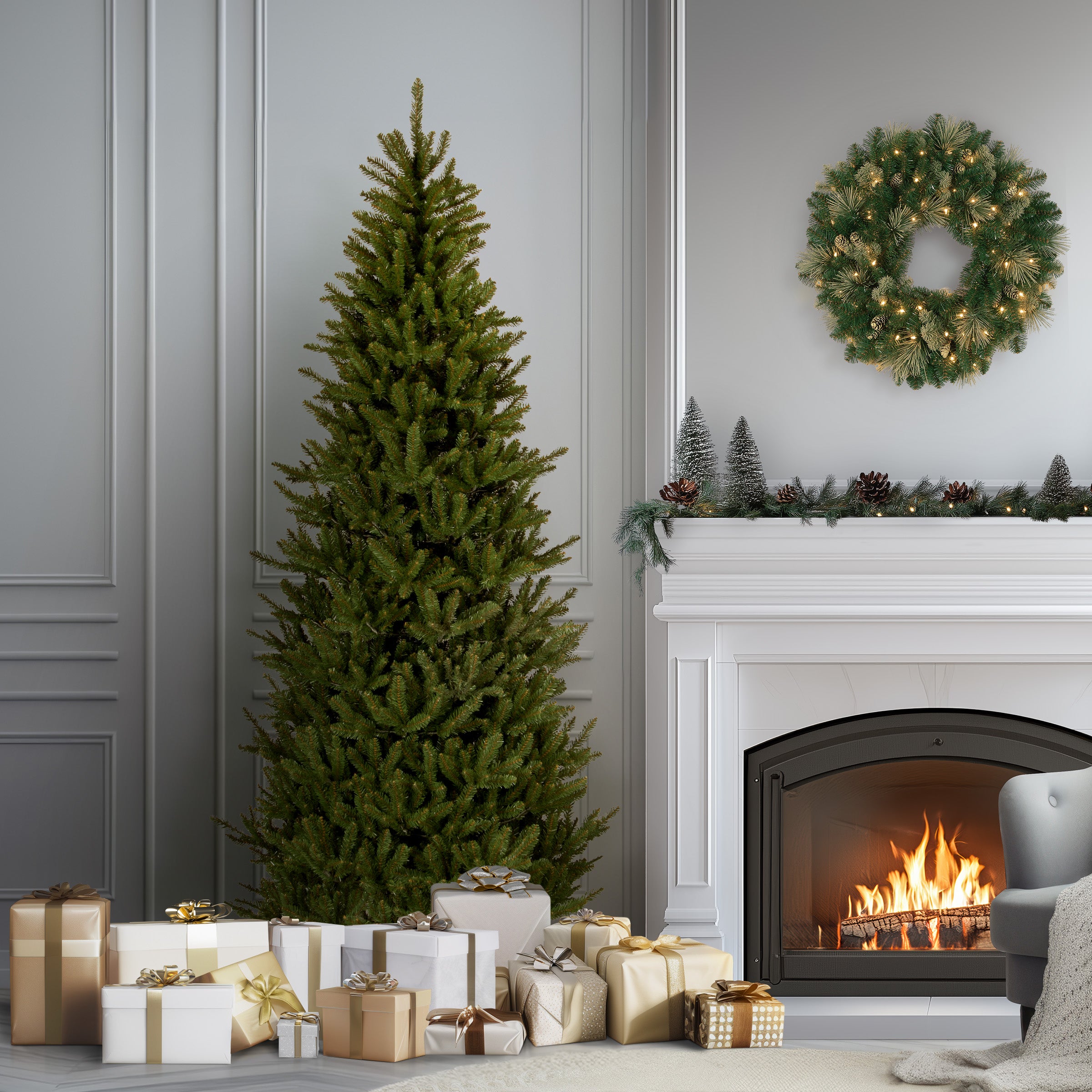 National Tree Company Fraser Fir Artificial Christmas Tree - Thumbnail 3