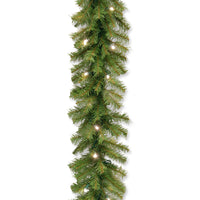 9 ft. Pre-Lit Norwood Fir Garland with Dual Color LED Lights - National Tree Company