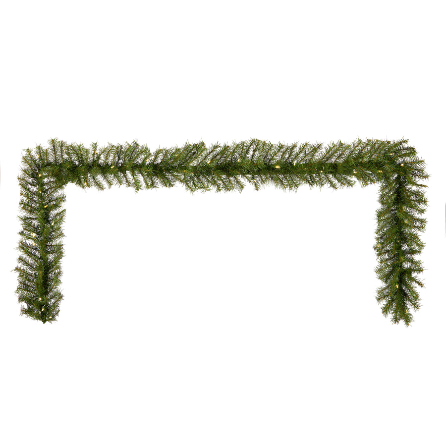 9 ft. Pre-Lit Norwood Fir Garland with Dual Color LED Lights - National Tree Company