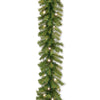 9 ft. Pre-Lit Norwood Fir Garland with Warm White LED Lights, Plug-In - National Tree Company