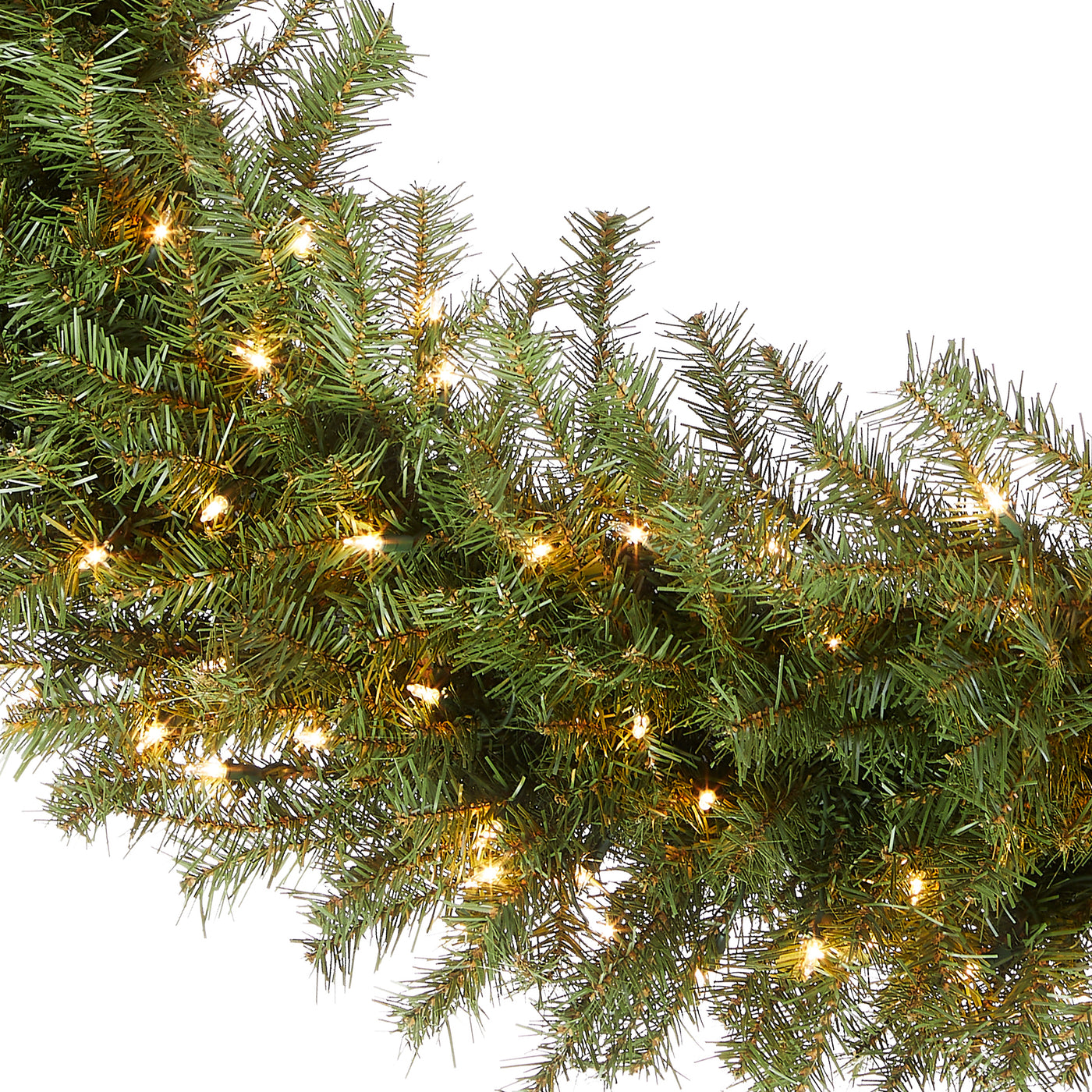 48 in. Pre-Lit Norwood Fir Wreath with Clear Lights - National Tree Company