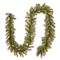 9 ft. Pre-Lit Norwood Fir Garland with Clear Lights - National Tree Company
