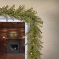 9 ft. Pre-Lit Norwood Fir Garland with Clear Lights - National Tree Company