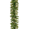 9 ft. Pre-Lit Norwood Fir Garland with Warm White LED Lights - National Tree Company