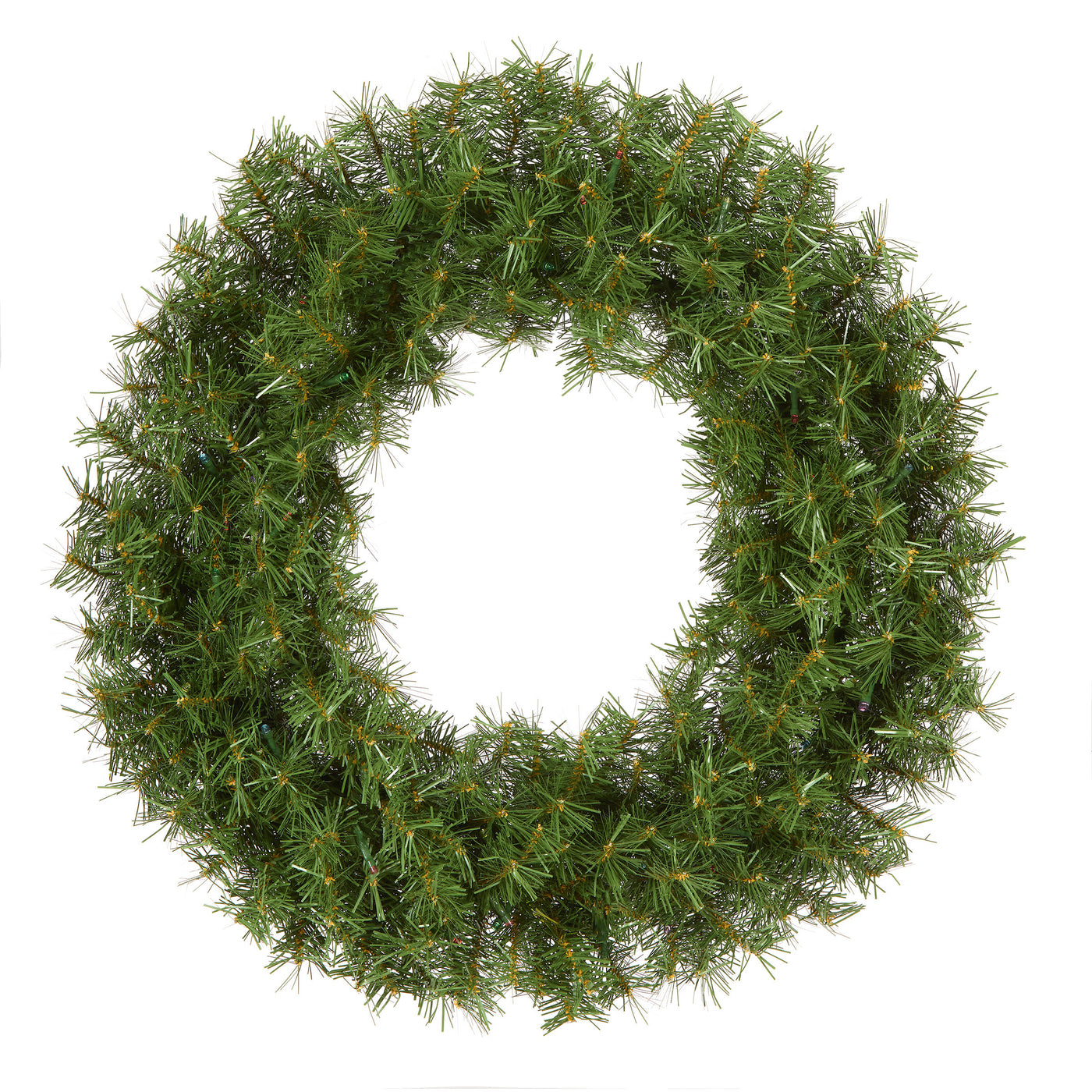 24 in. Pre-Lit Norwood Fir Wreath with Battery Operated Multicolor LED Lights - National Tree Company