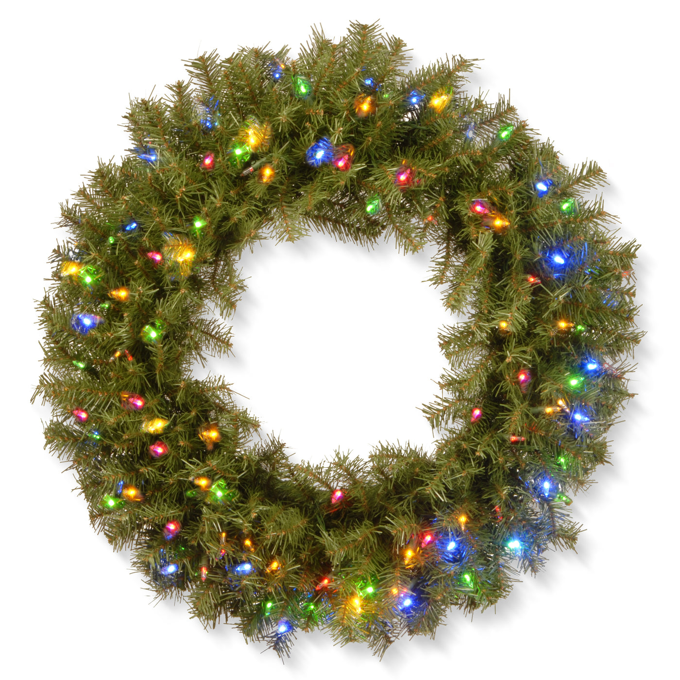 30 in.Pre-Lit Norwood Fir Wreath - National Tree Company