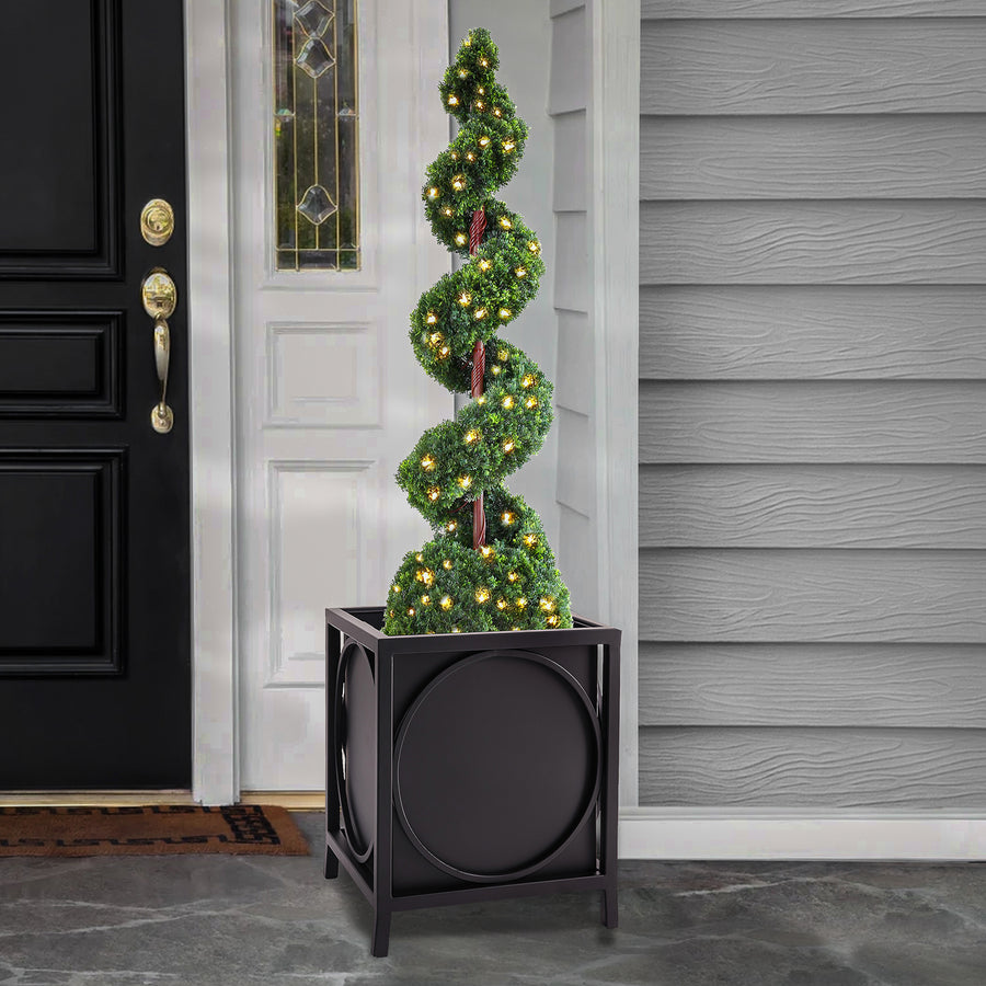 23 in. St. Remy Planter, Black Color