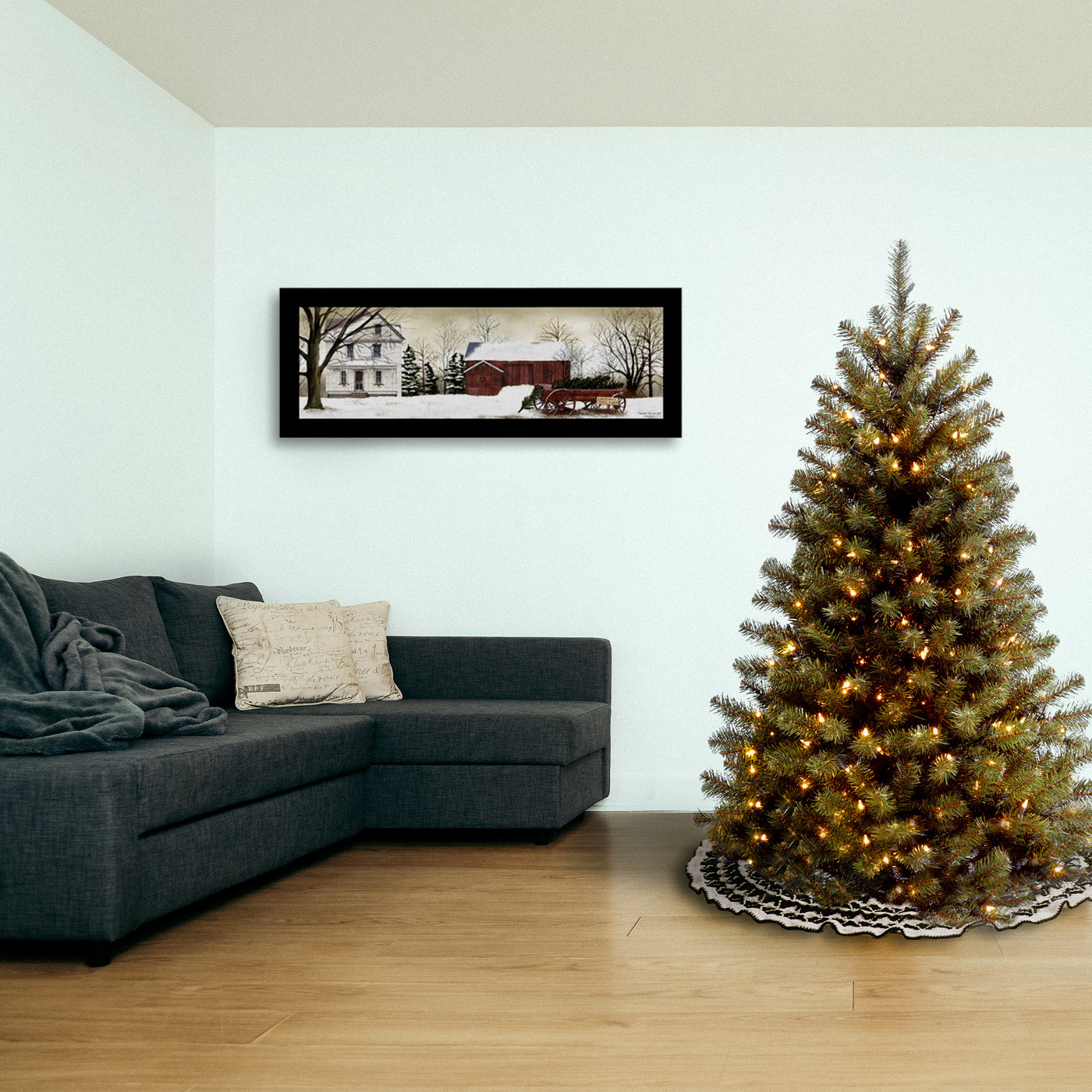 5 ft. Pre-Lit North Valley Spruce Tree with Clear Lights - National Tree Company