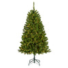 5 ft. Pre-Lit North Valley Spruce Hinged Tree with Clear LED Lights, Plug-In - National Tree Company
