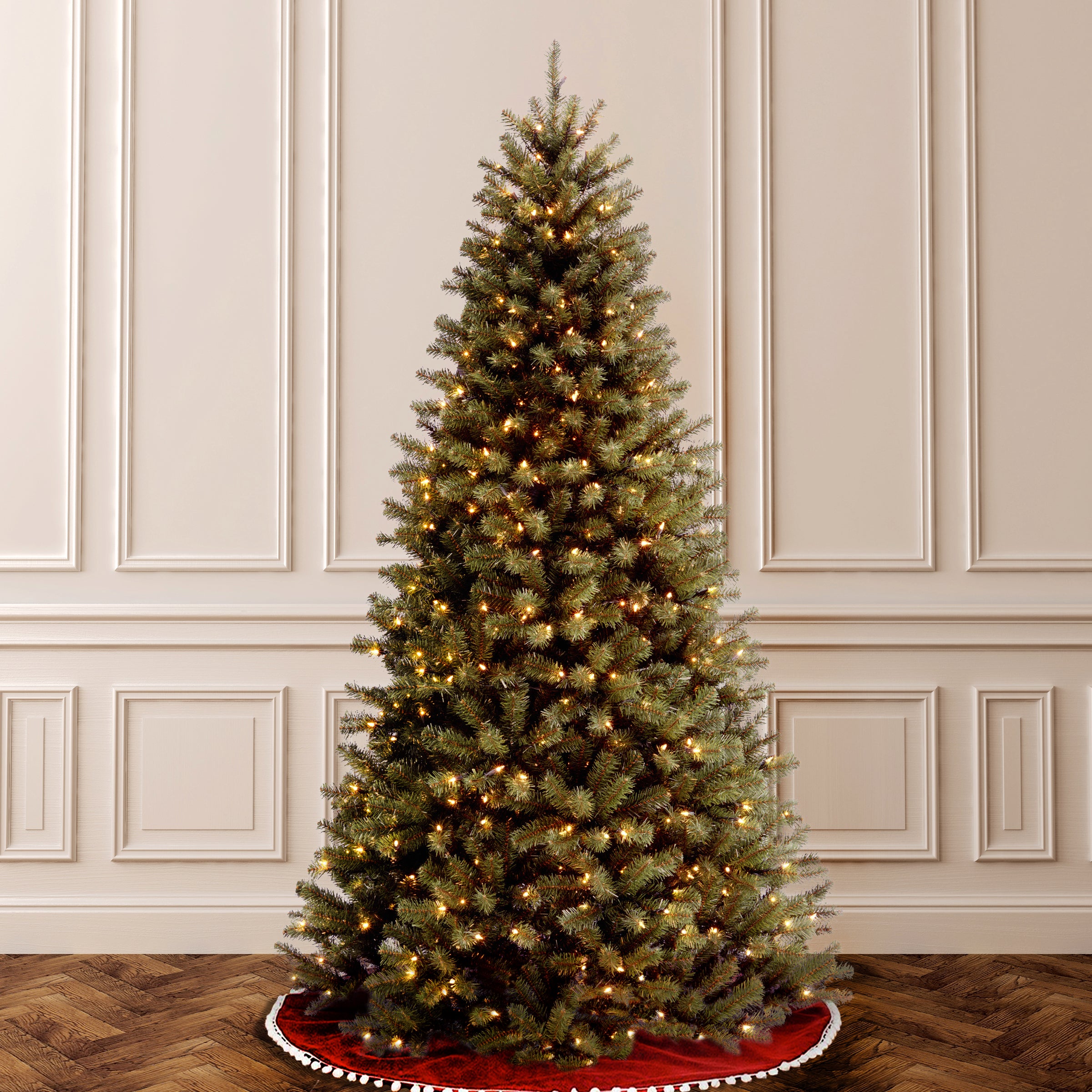 6.5ft National Tree Company Pre-Lit North Valley Blue shops Spruce Artificial Tree wit