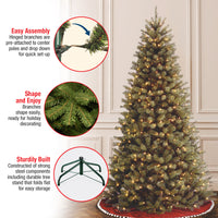 6 ft. Pre-Lit North Valley Spruce Tree with Clear Lights, Plug-In - National Tree Company