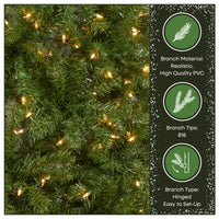 6.5 ft. Pre-Lit North Valley Spruce Tree with Clear Lights - National Tree Company