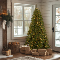 7.5 ft. Pre-Lit North Valley Spruce Tree with Clear Lights - National Tree Company