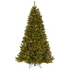 9 ft. Pre-Lit North Valley Spruce Hinged Tree with Clear Lights - National Tree Company