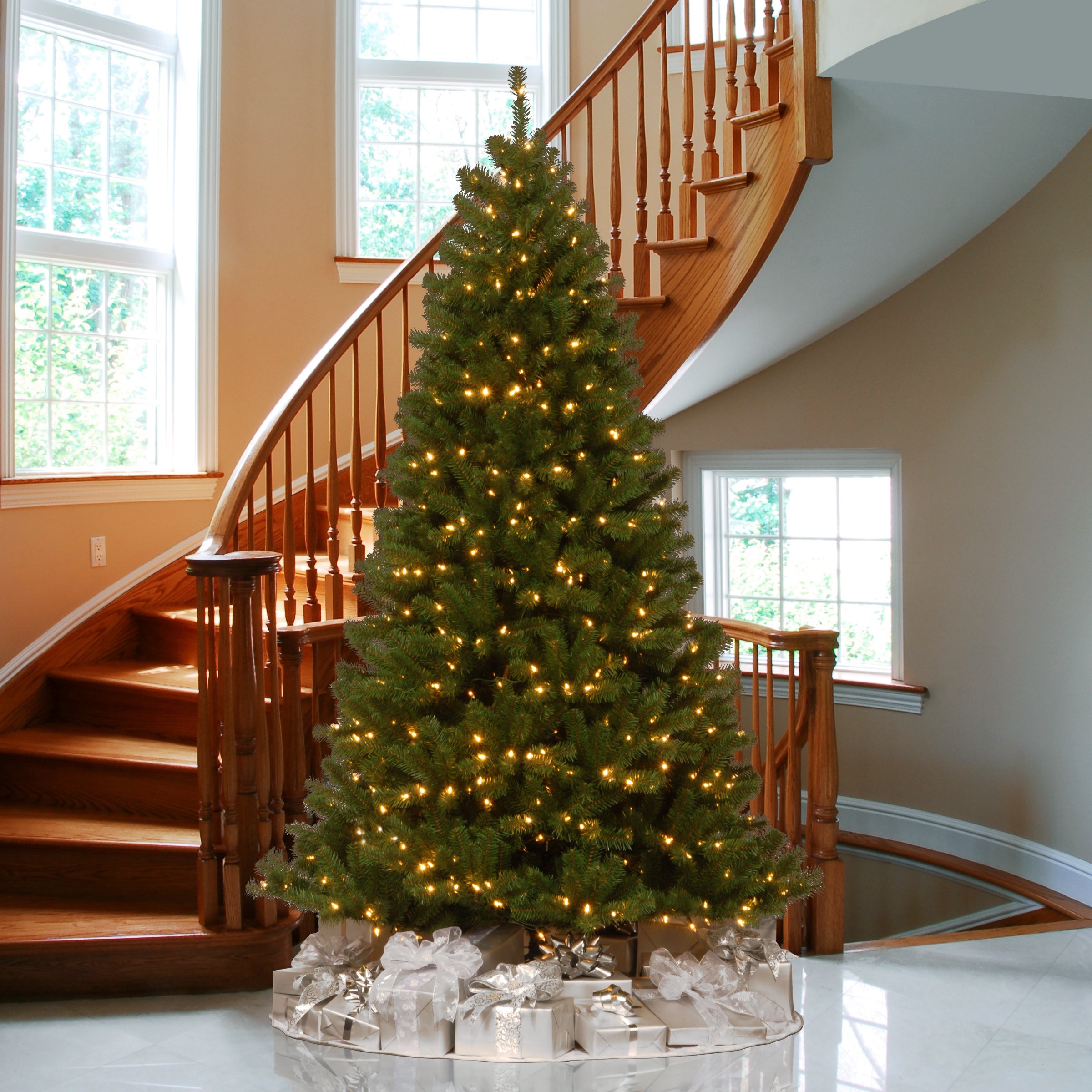 7.5 ft. Pre-Lit North Valley Spruce Tree with Dual Color LED Lights ·  National Tree Company