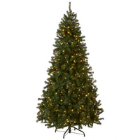 7.5 ft. Pre-Lit North Valley Spruce Tree with Dual Color LED Lights - National Tree Company