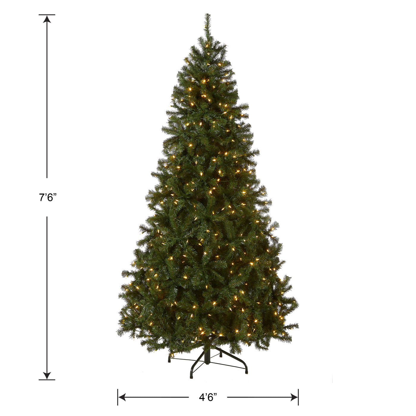 7.5 ft. Pre-Lit North Valley Spruce Tree with Dual Color LED Lights - National Tree Company