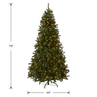 7.5 ft. Pre-Lit North Valley Spruce Tree with Dual Color LED Lights - National Tree Company