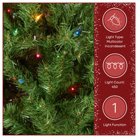 6.5 ft. Pre-Lit North Valley Spruce Tree with Multicolor Lights - National Tree Company