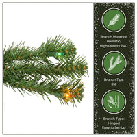 6.5 ft. Pre-Lit North Valley Spruce Tree with Multicolor Lights - National Tree Company