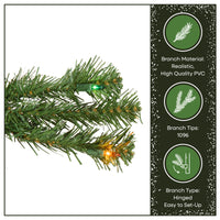 7 ft. Pre-Lit North Valley Spruce Tree with Multicolor Lights - National Tree Company