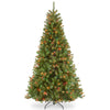 7.5 ft. Pre-Lit North Valley Spruce Hinged Tree with Multi Incandescent Lights - National Tree Company