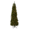 6.5 ft. Pre-Lit North Valley Spruce Pencil Slim Tree with Clear Lights - National Tree Company