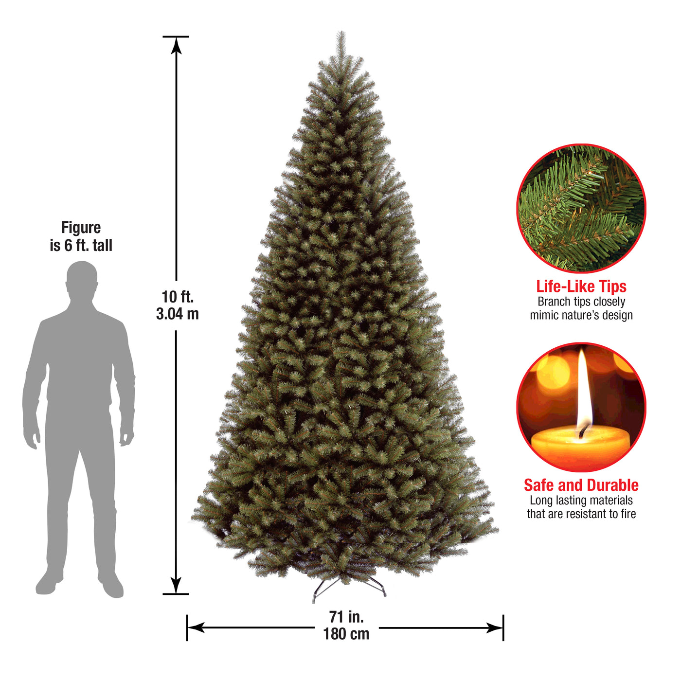 10 ft.  North Valley Spruce Tree - National Tree Company