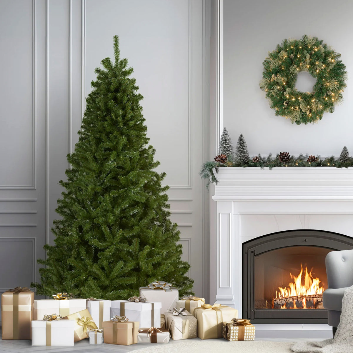 6 ft. North Valley Spruce Hinged Tree - National Tree Company
