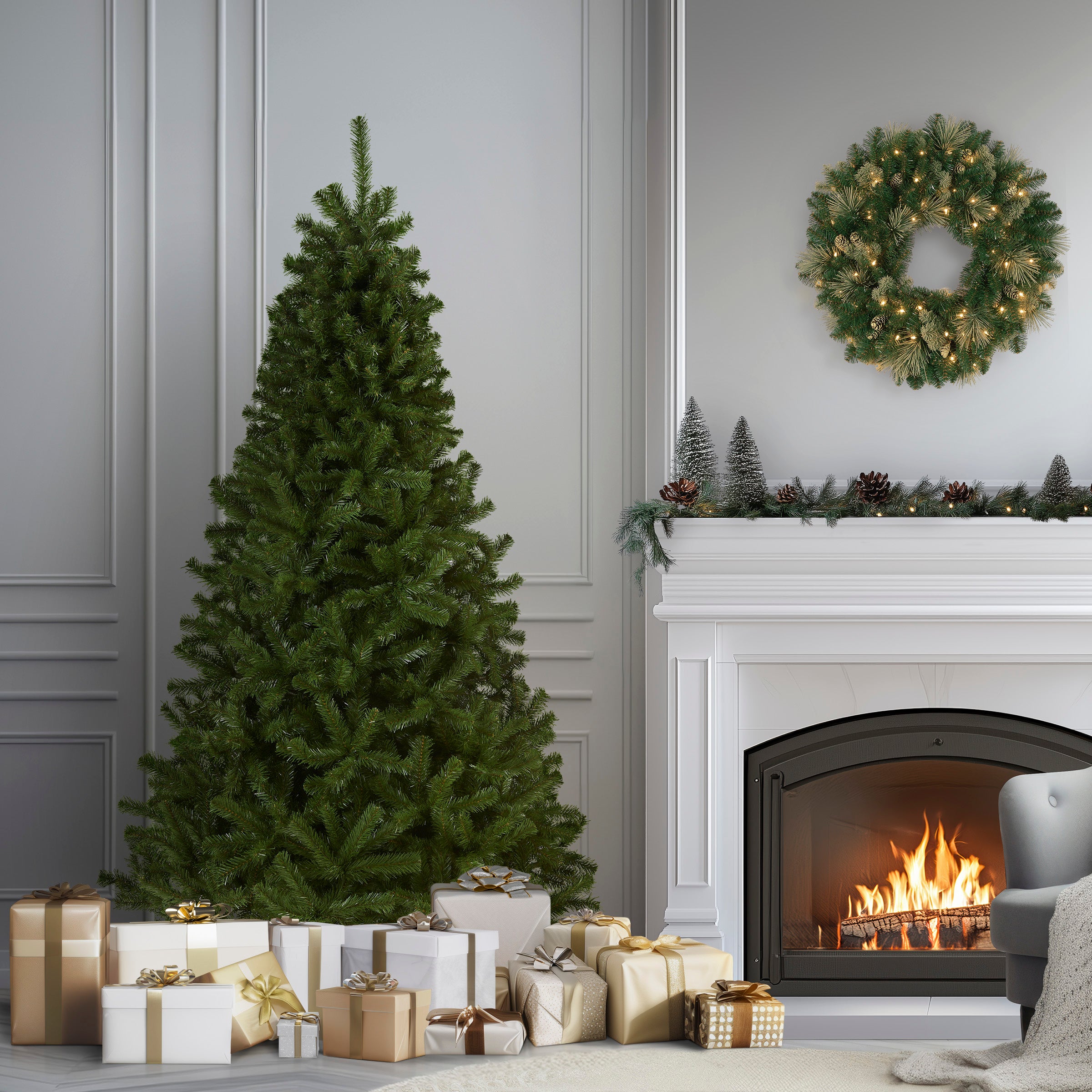 新品未使用 National Tree Company クリスマスツリー 7ft 6 ft. North Valley Spruce Tree · National Tree Company