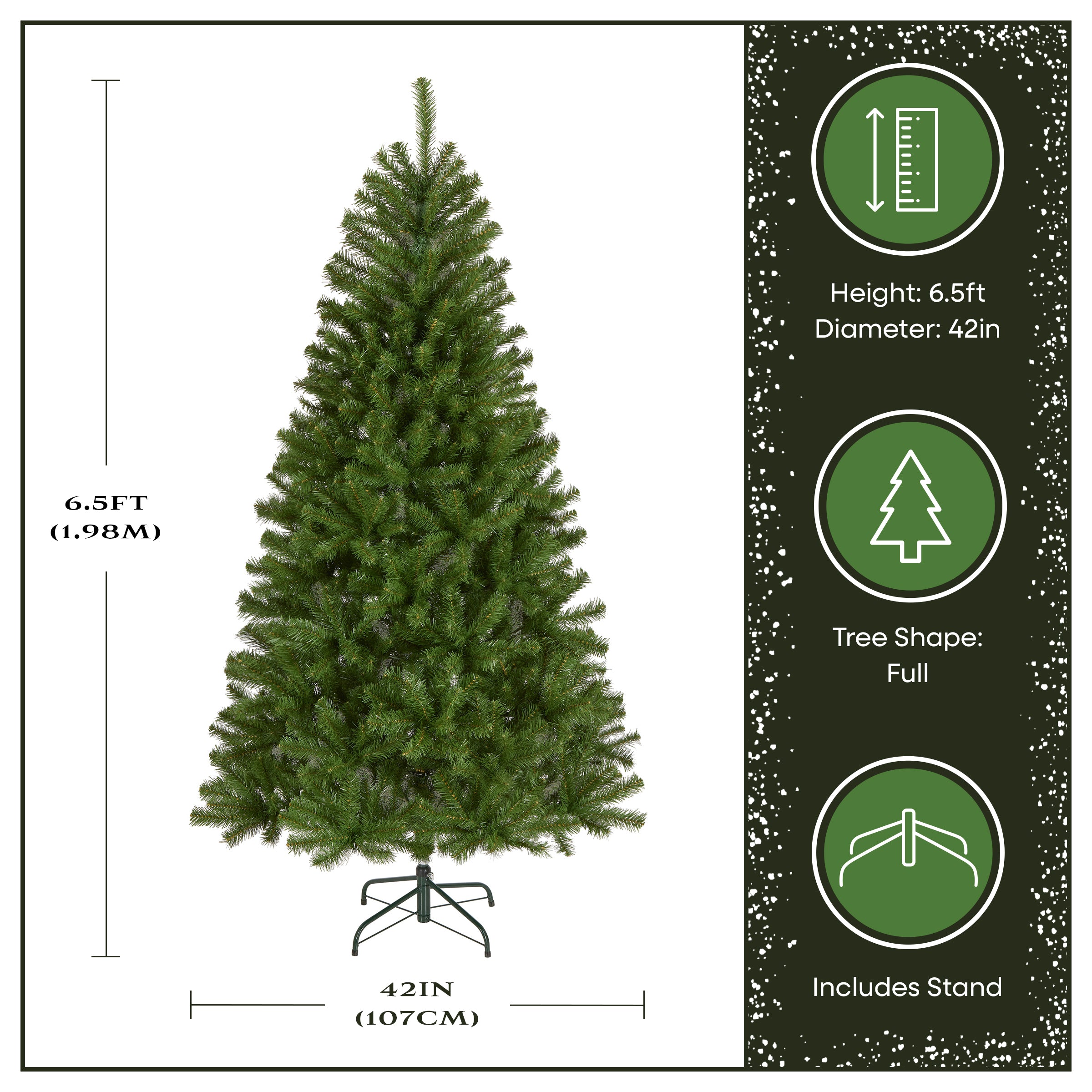 National Tree Company North Valley Spruce Hinged Tree - Thumbnail 5