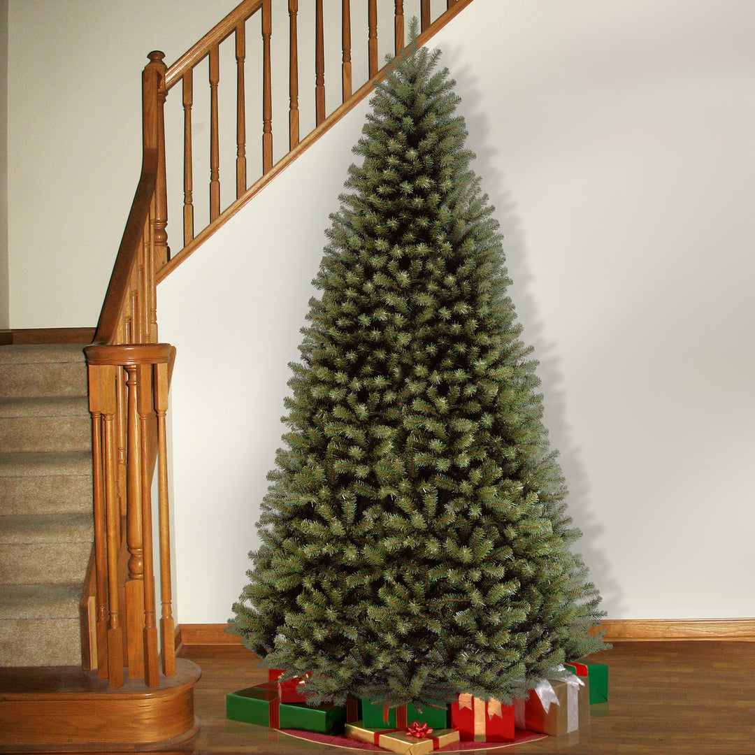 National Tree Company Artificial Full Christmas Tree, Green, North Valley Spruce, Includes Stand, 9 Feet