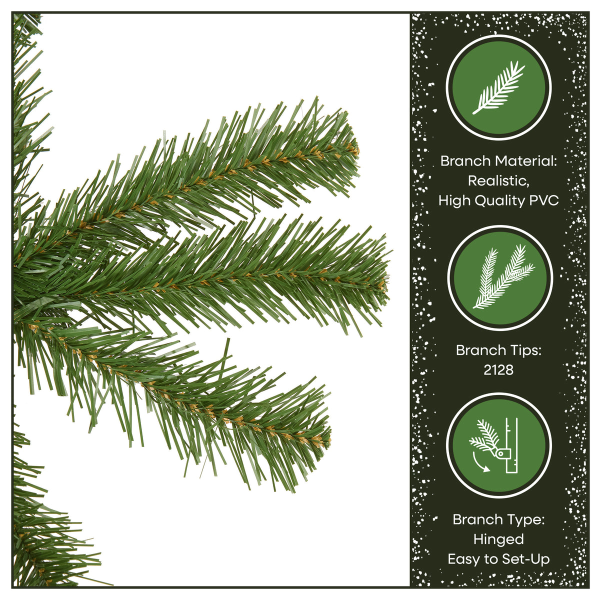9 ft. North Valley Spruce Hinged Tree - National Tree Company