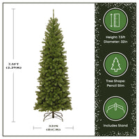 7.5 ft. North Valley Spruce Pencil Slim Hinged Tree - National Tree Company