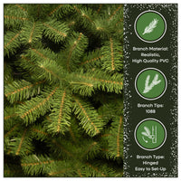7.5 ft. North Valley Spruce Pencil Slim Hinged Tree - National Tree Company