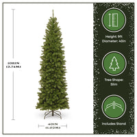 9 ft. North Valley Spruce Pencil Slim Hinged Tree - National Tree Company