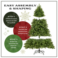9 ft. North Valley Spruce Pencil Slim Hinged Tree - National Tree Company